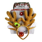 Christmas Dress Up Headband and flashing nose